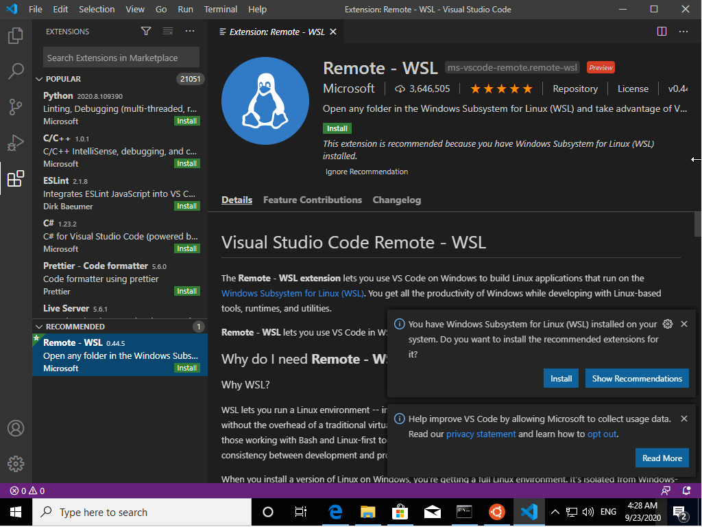 courses:b0b36prp:tutorials:win10-wsl-vscode-1.png